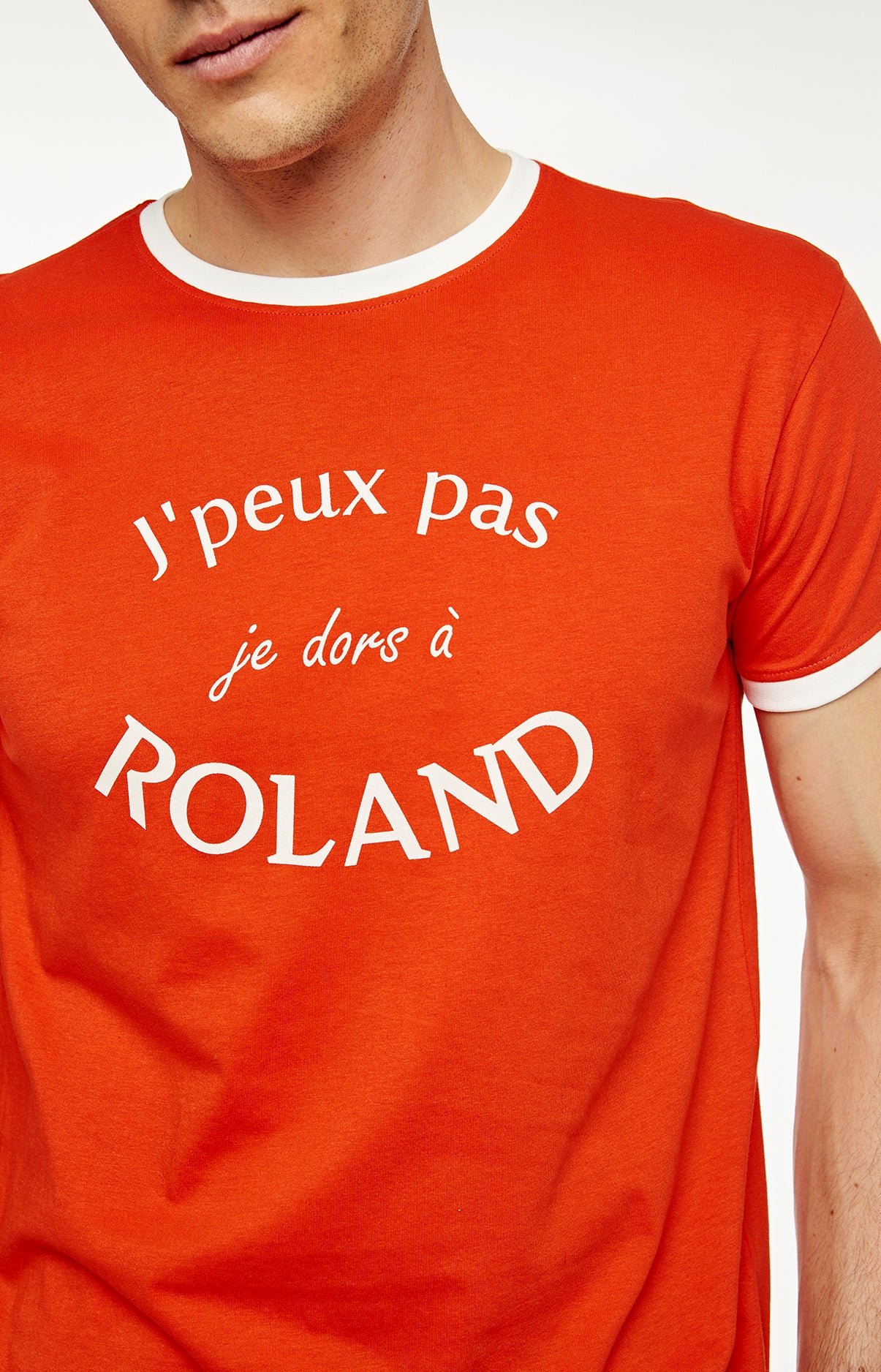 Pyjashort Homme Roland Garros Blanc et Ivoire 4