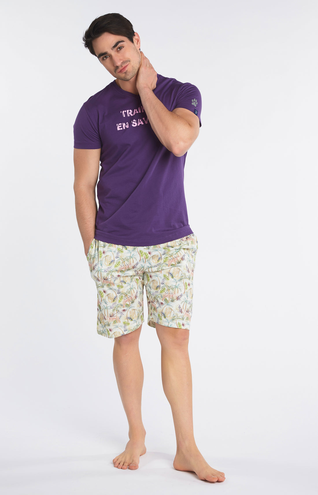 Pyjashort Homme Savane Multicolore 1