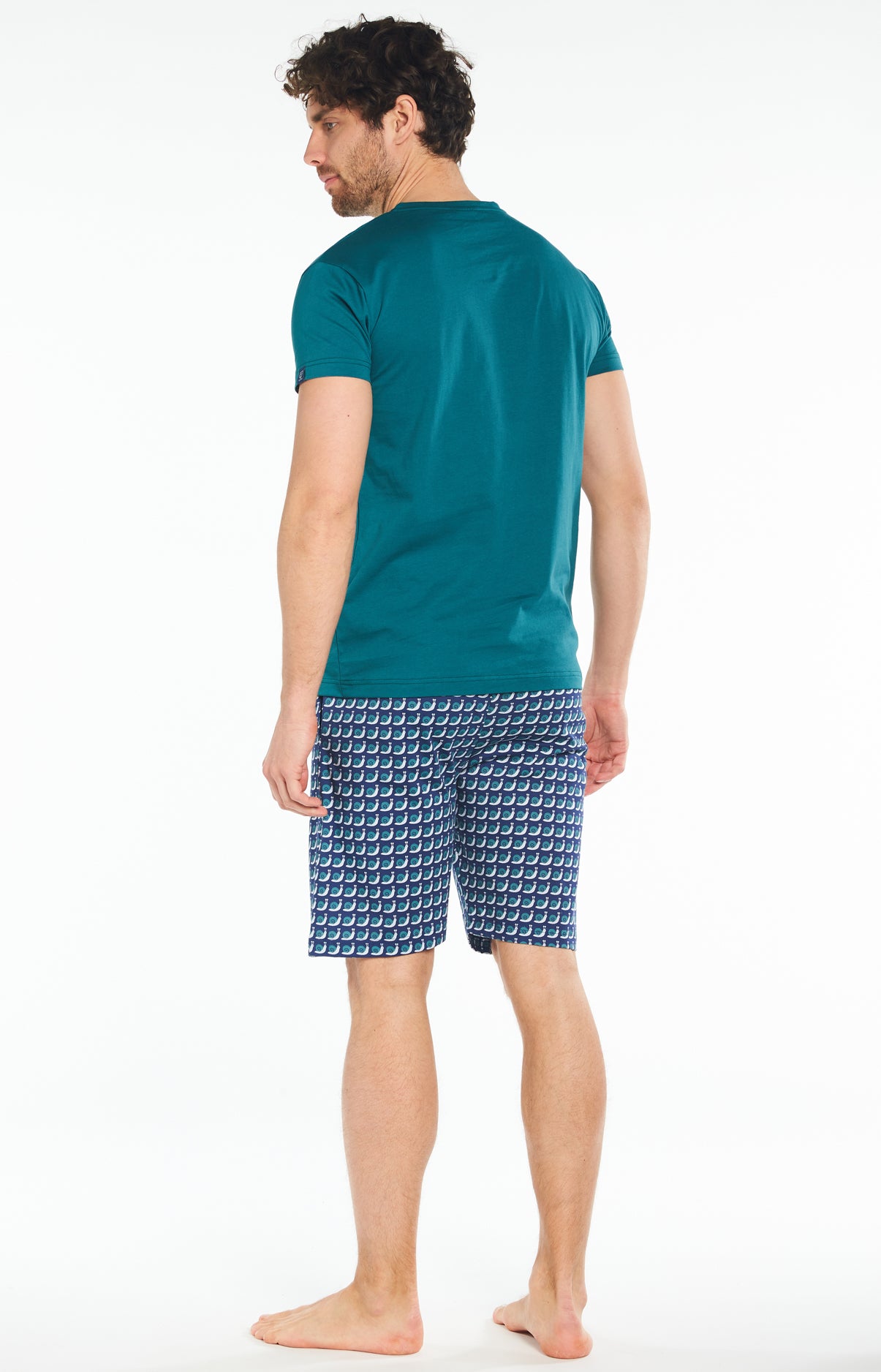 Pyjashort Homme Trainer en Pyjama Marine 6