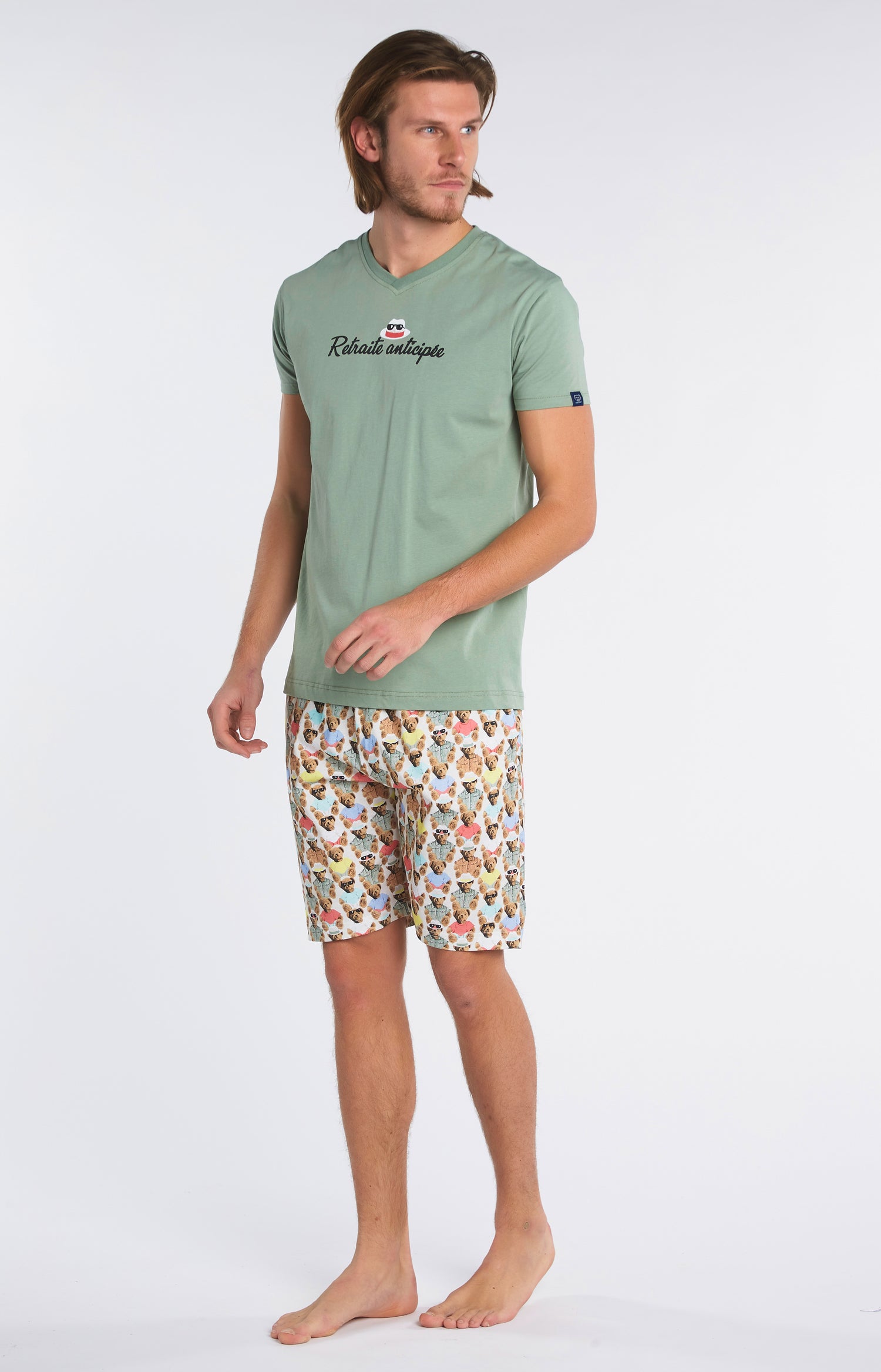 Pyjashort Homme Teddy Multicolore 4