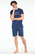Pyjashort Homme Urgent ne fait pas Bonheur Marine 1