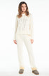 Pyjama Uni Femme Blanc et Ivoire 1