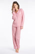 Pyjama long Femme Marguerite Rouge 1