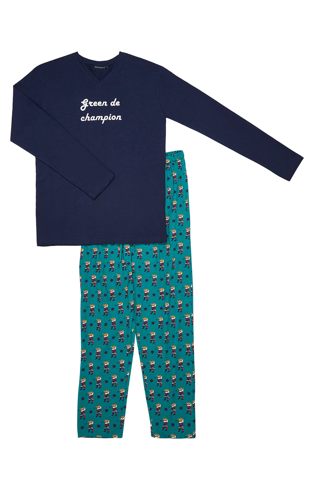 Pyjama long Homme Green de champion Marine et Vert 9