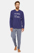 Pyjama long Homme Bed or not to bed Bleu 1