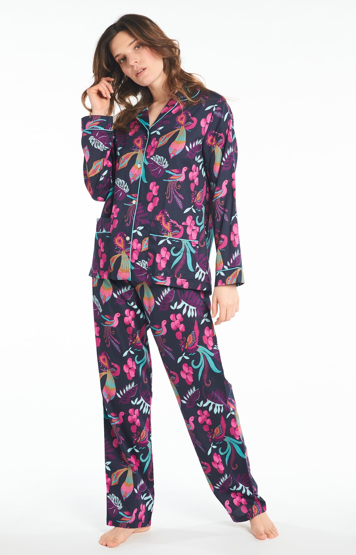 Pyjama long Femme Paradis Multicolore 4
