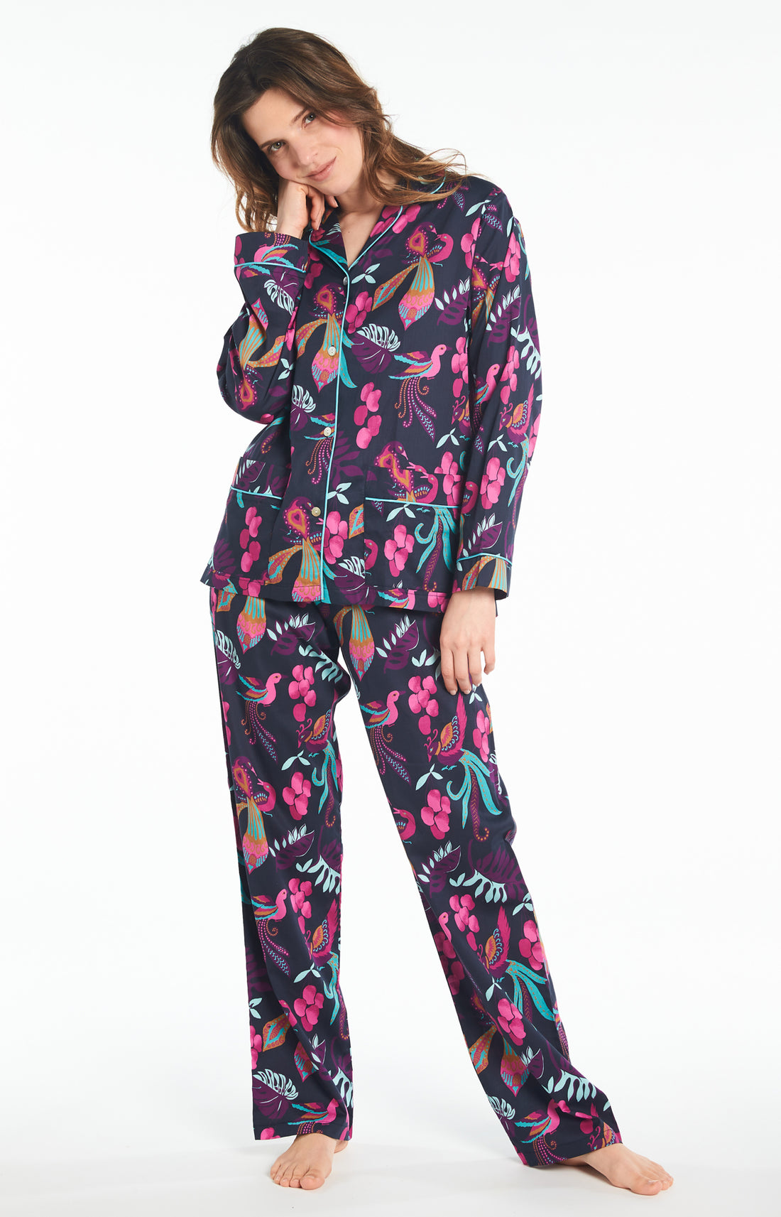 Pyjama long Femme Paradis Multicolore 2
