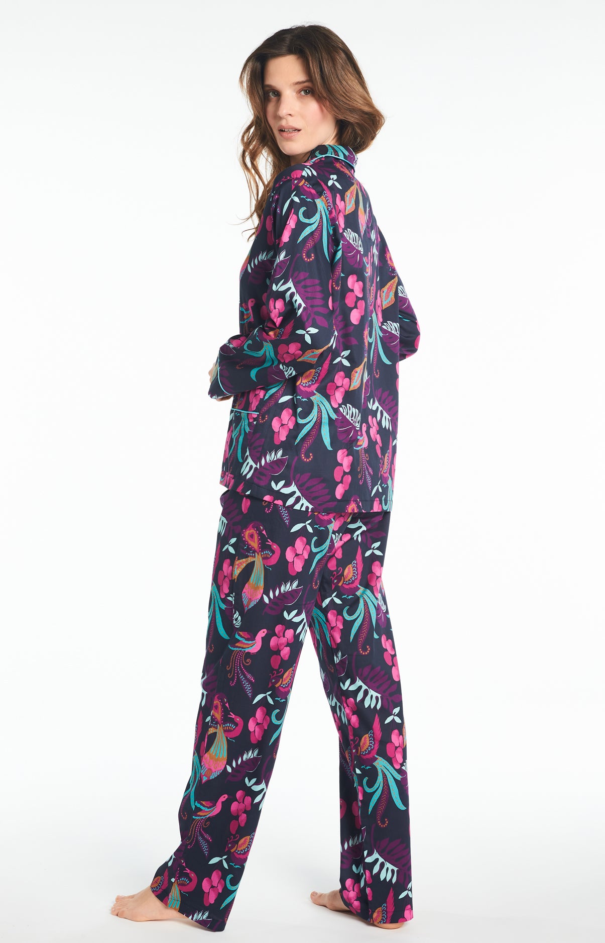 Pyjama long Femme Paradis Multicolore 5