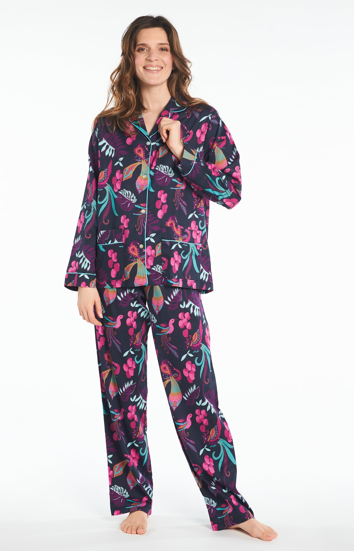 Pyjama long Femme Paradis Multicolore 1