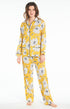 Pyjama long Femme Simone Jaune 1