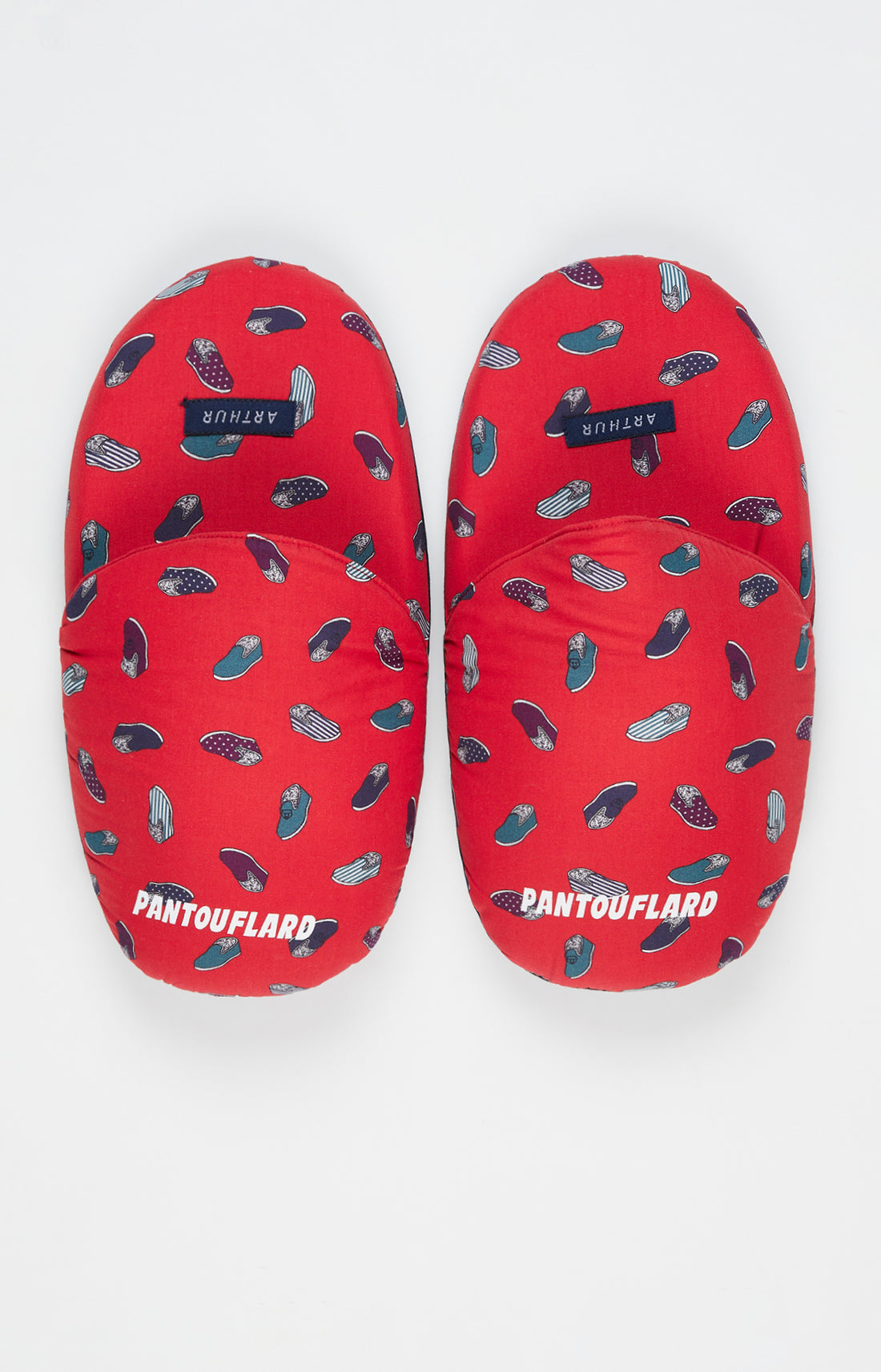 Pantoufles Homme Pantouflard Rouge 2