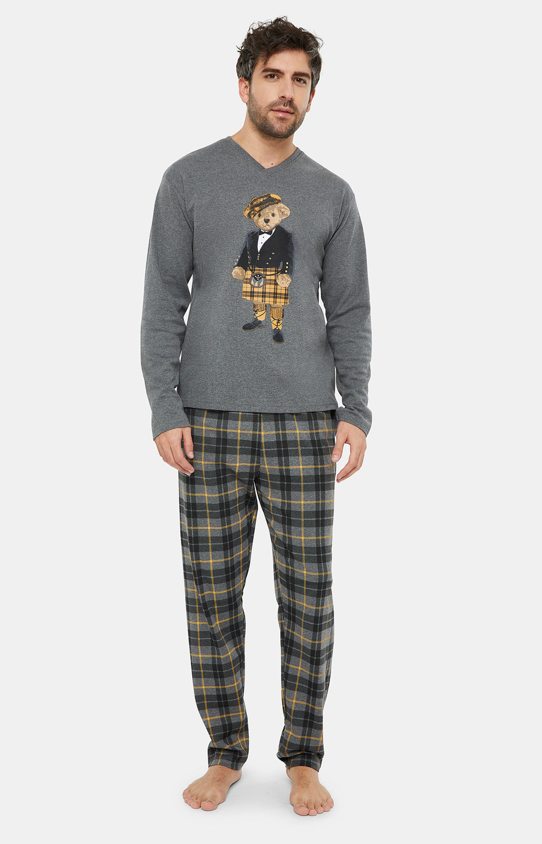 Pyjama long Enfant Boston Gris 5