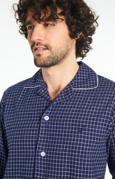 Pyjama Homme long Homme Pilou Classique Marine 5