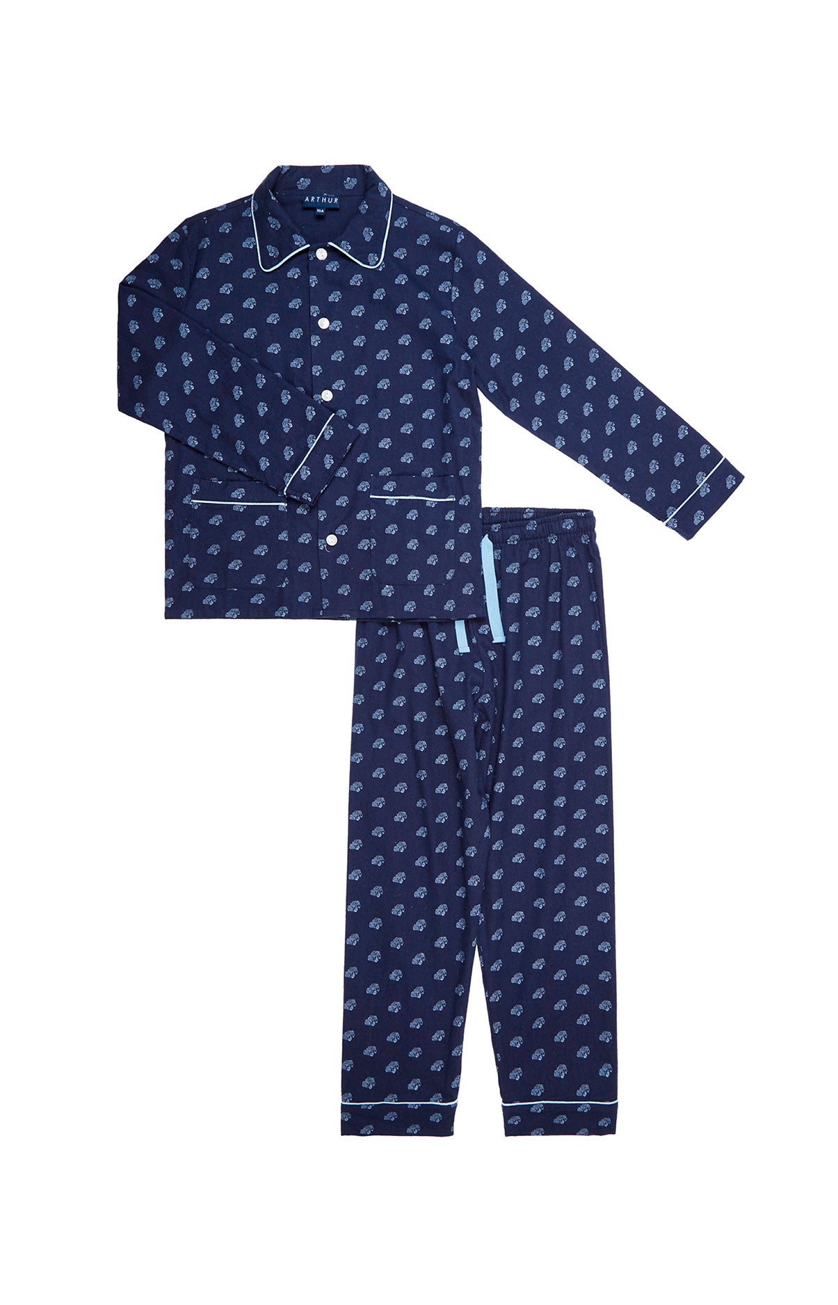 Pyjama long Enfant boutonné 2CV Marine 3