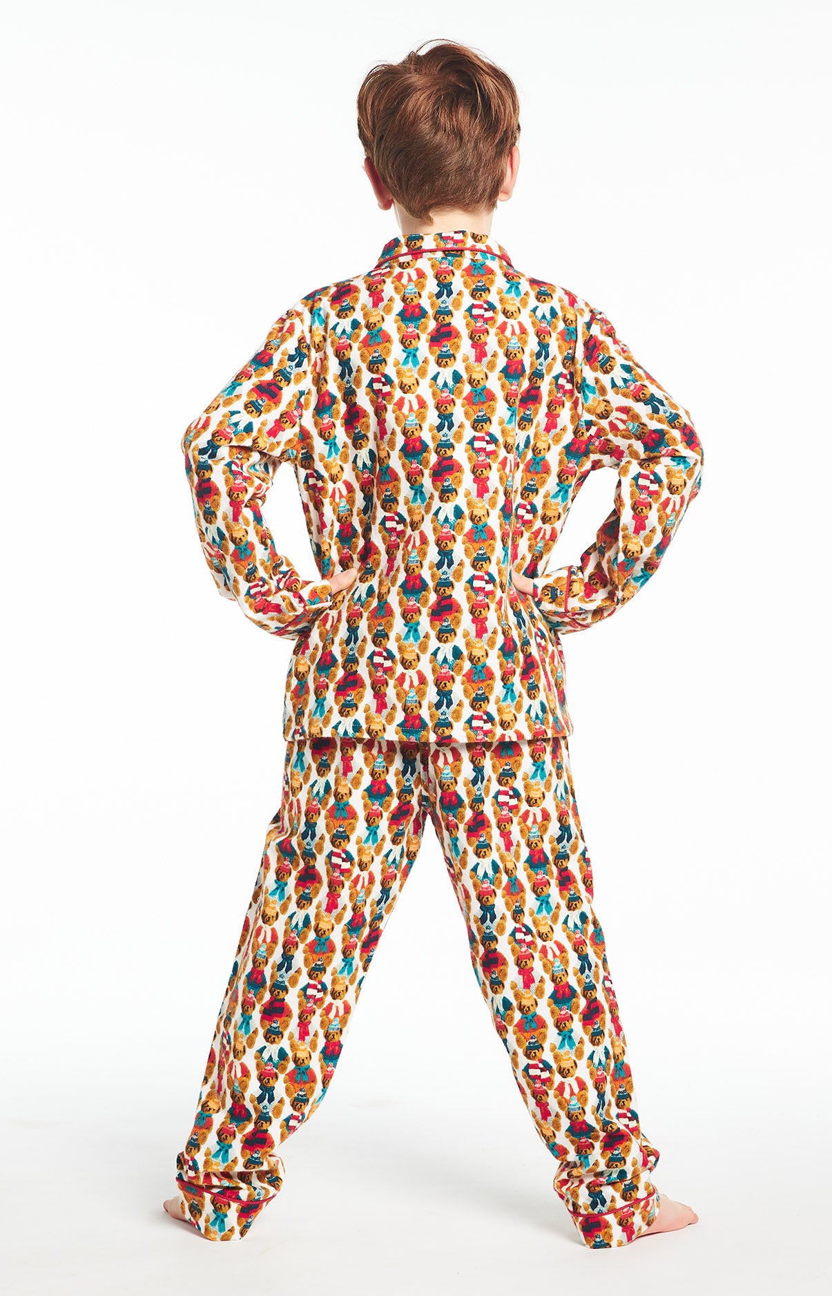 Pyjama long Enfant Teddy Blanc et Ivoire 13