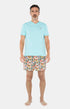 Pyjashort Homme Teddy Blanc et Ivoire 13