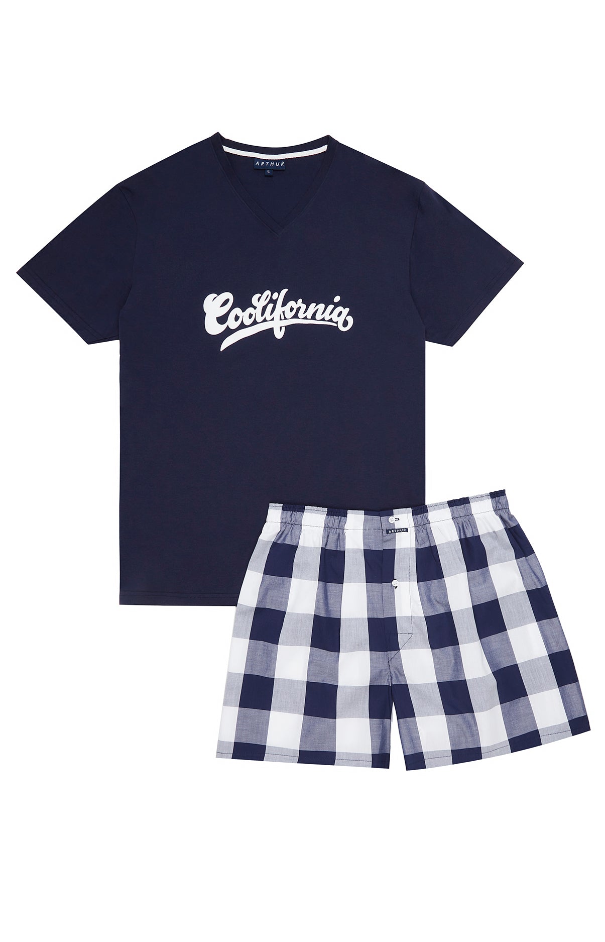 Pyjashort Homme Coolifornia Marine 8
