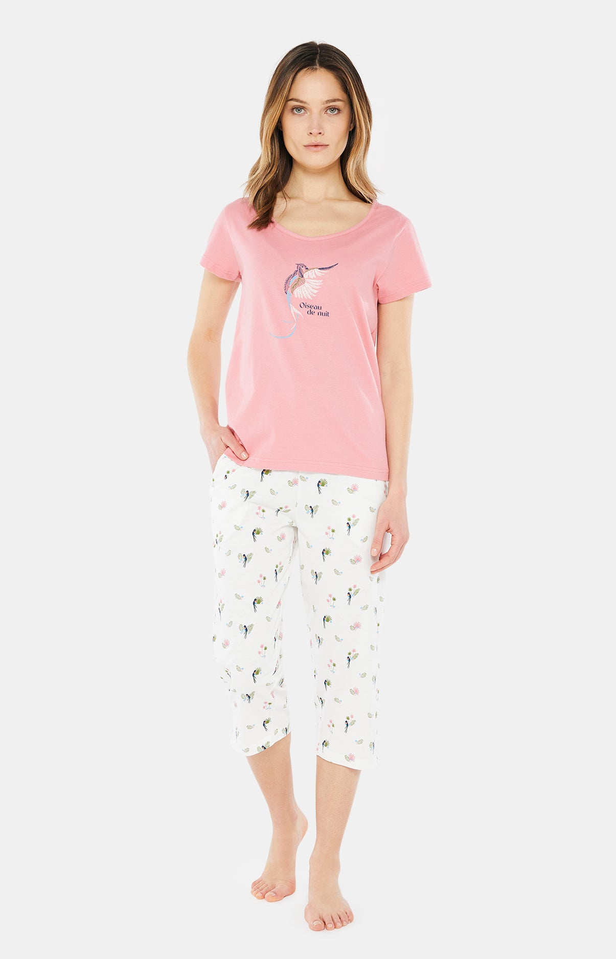 Pyjacorsaire Femme Birdie Blanc et Ivoire 1