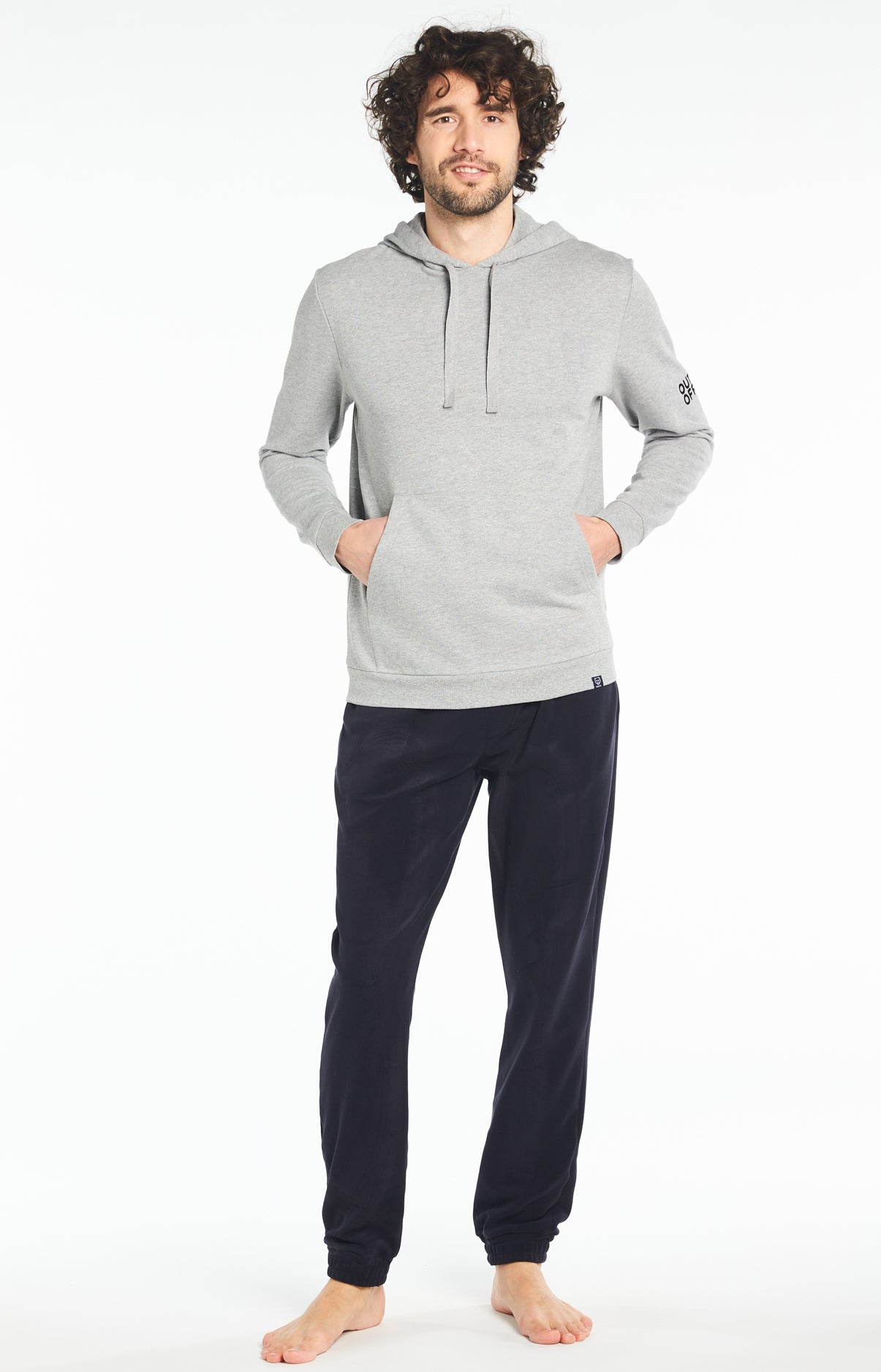 Sweat Homme Capuche Homme Gris 1