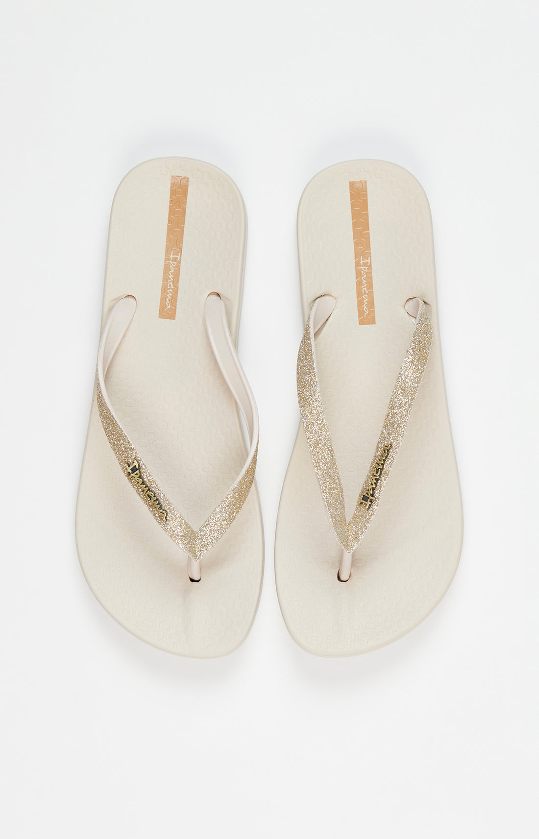 Tongs Femme unie Blanc et Ivoire 4