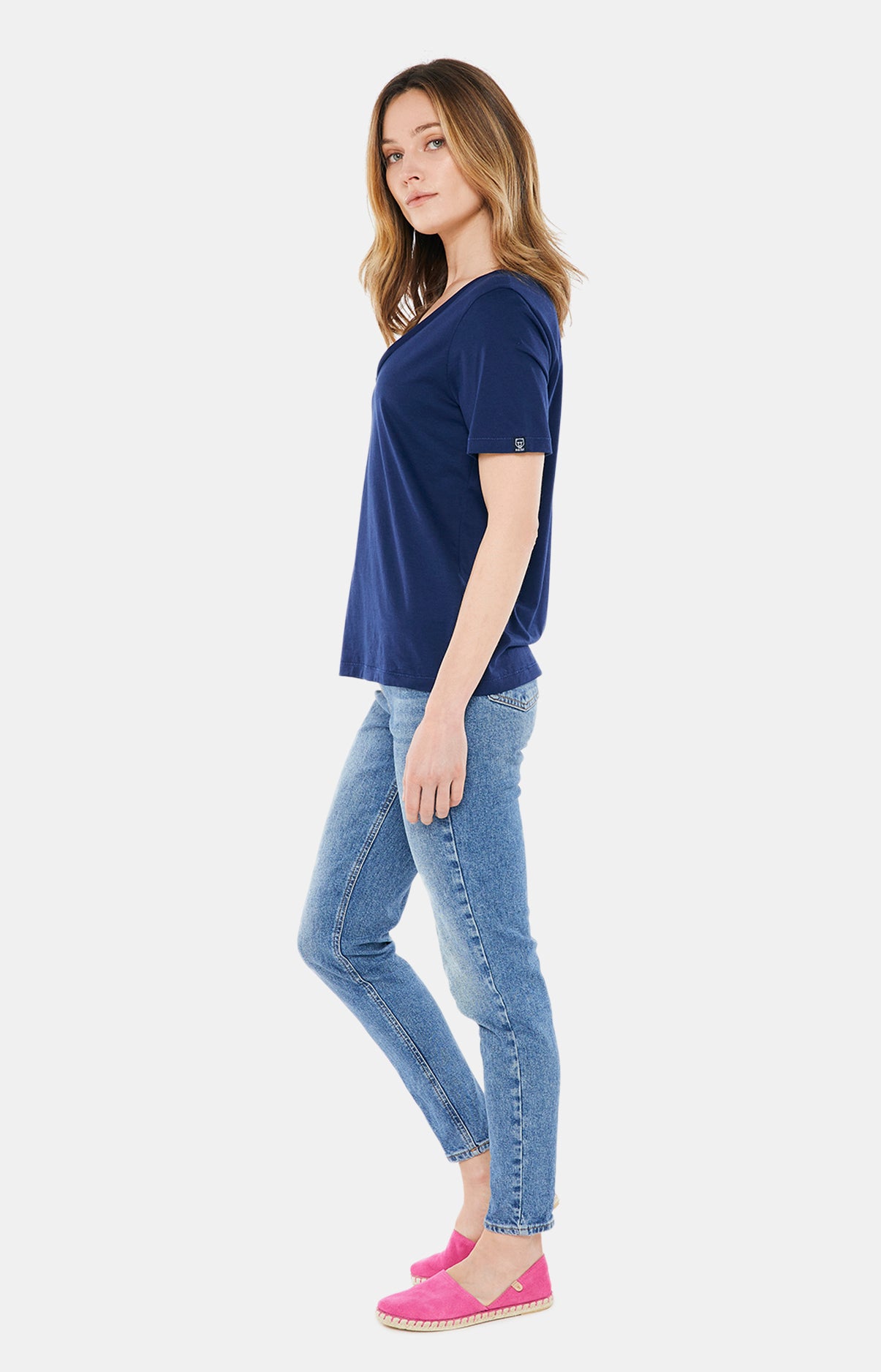 Tee-shirt Femme en coton pima Bleu 2