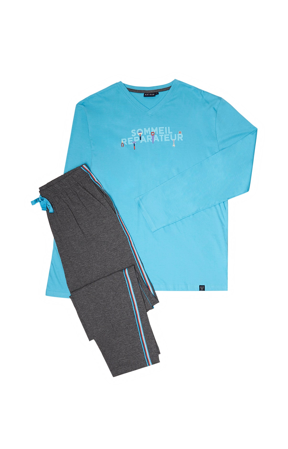 Pyjama long Homme Bricolage Marine 3