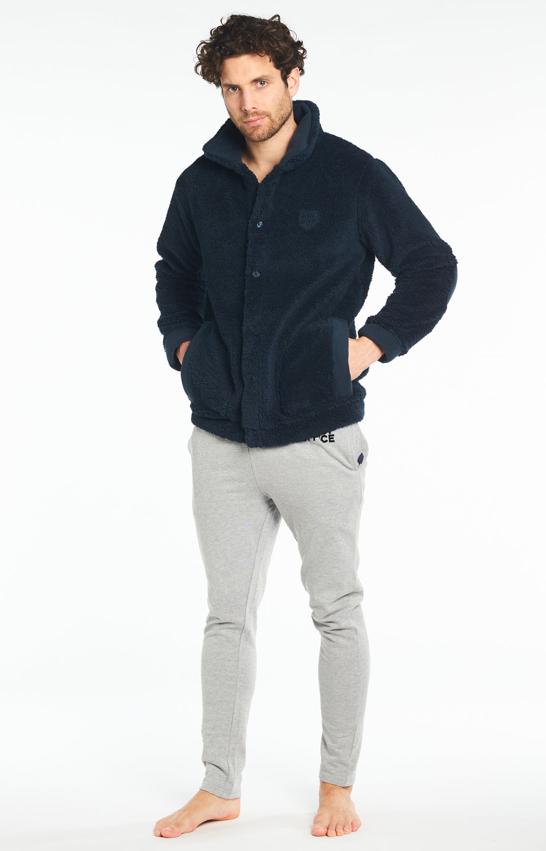 Veste Homme Polaire Homme Ours Marine 1