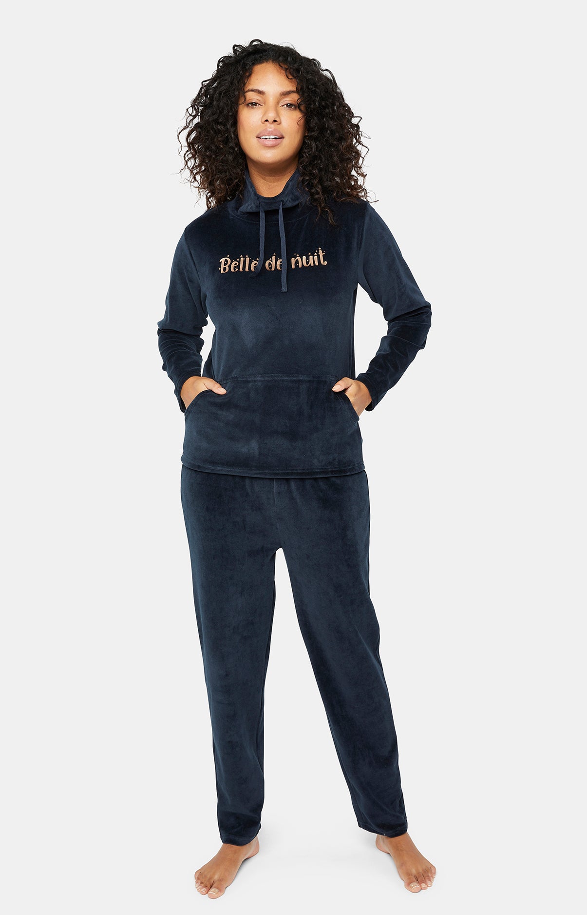 Pyjama long Femme Marine 1