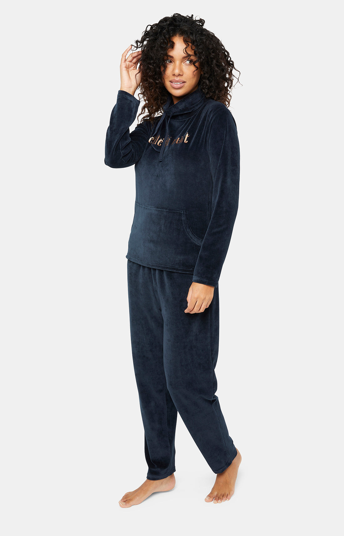 Pyjama long Femme Marine 2