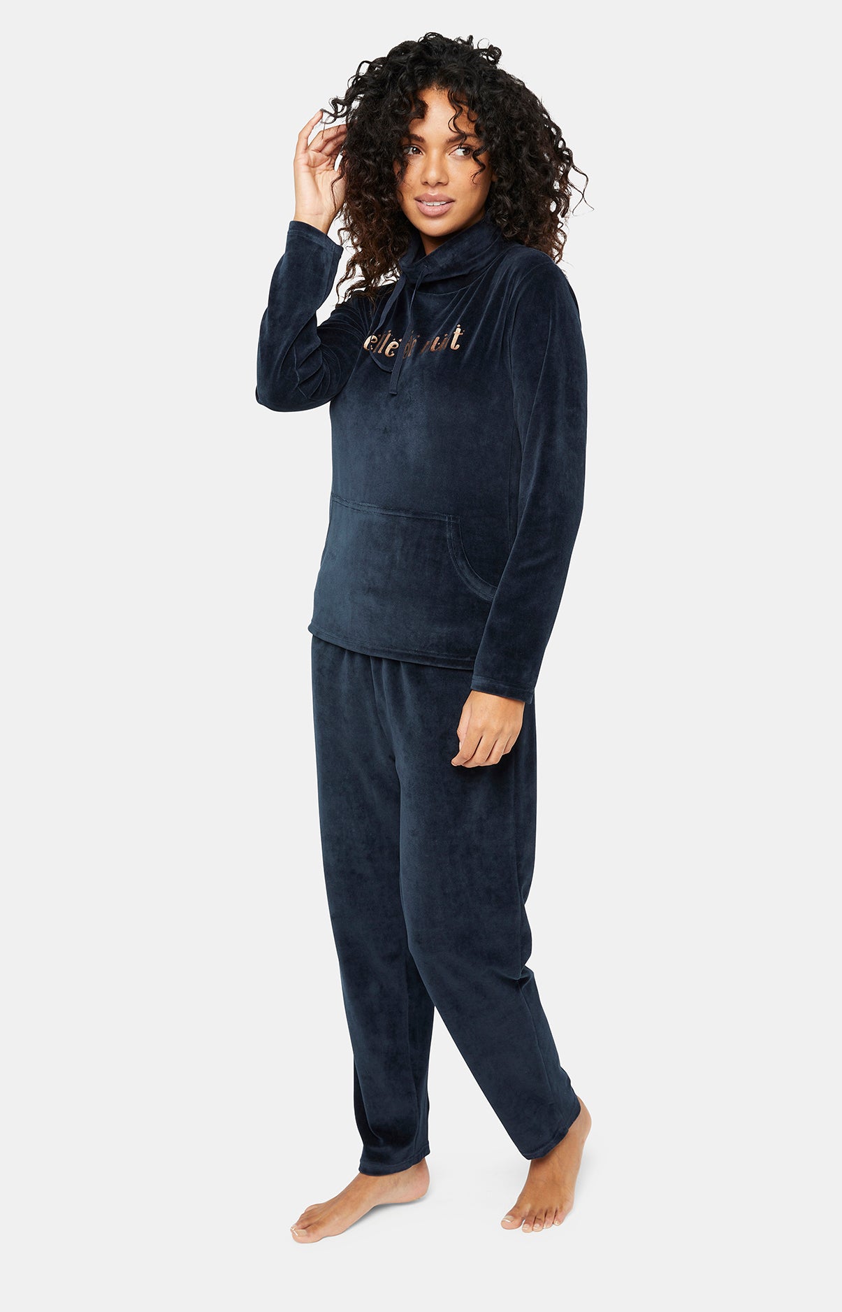 Pyjama long Femme Marine 2