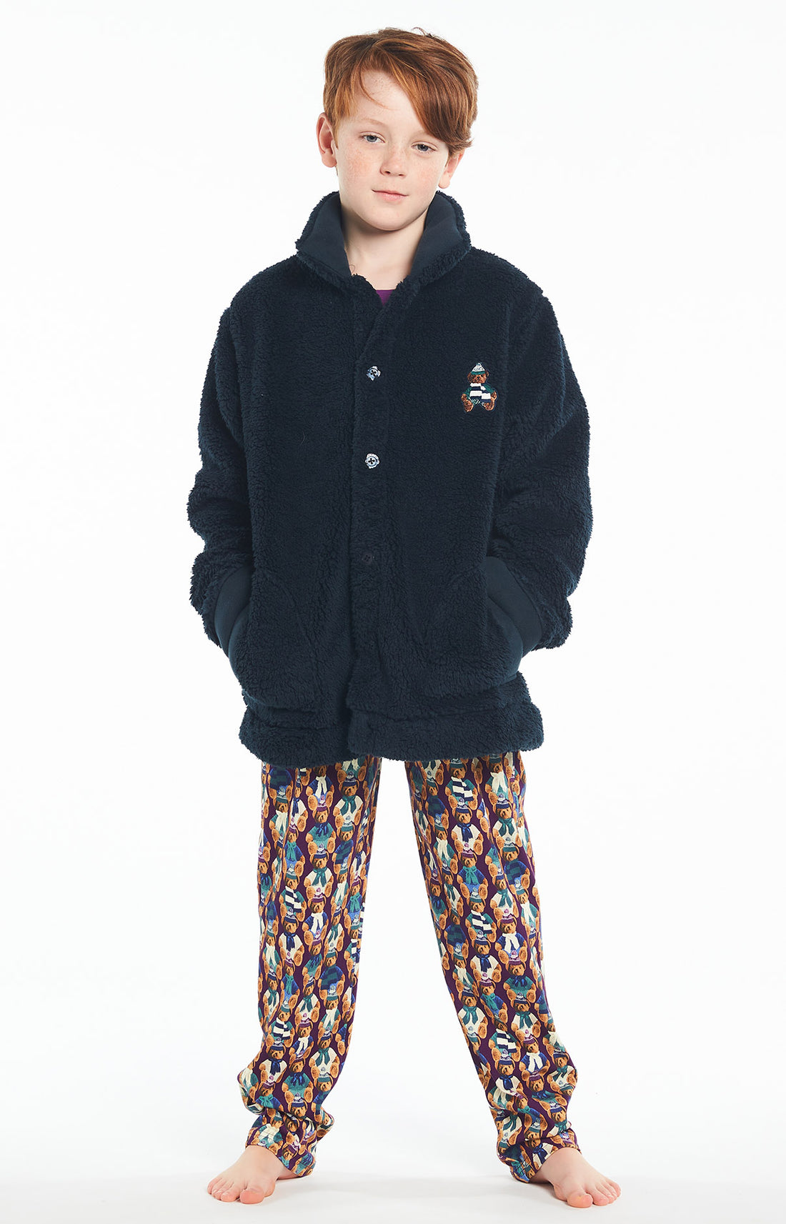 Veste Enfant Paon Nuit Marine 2