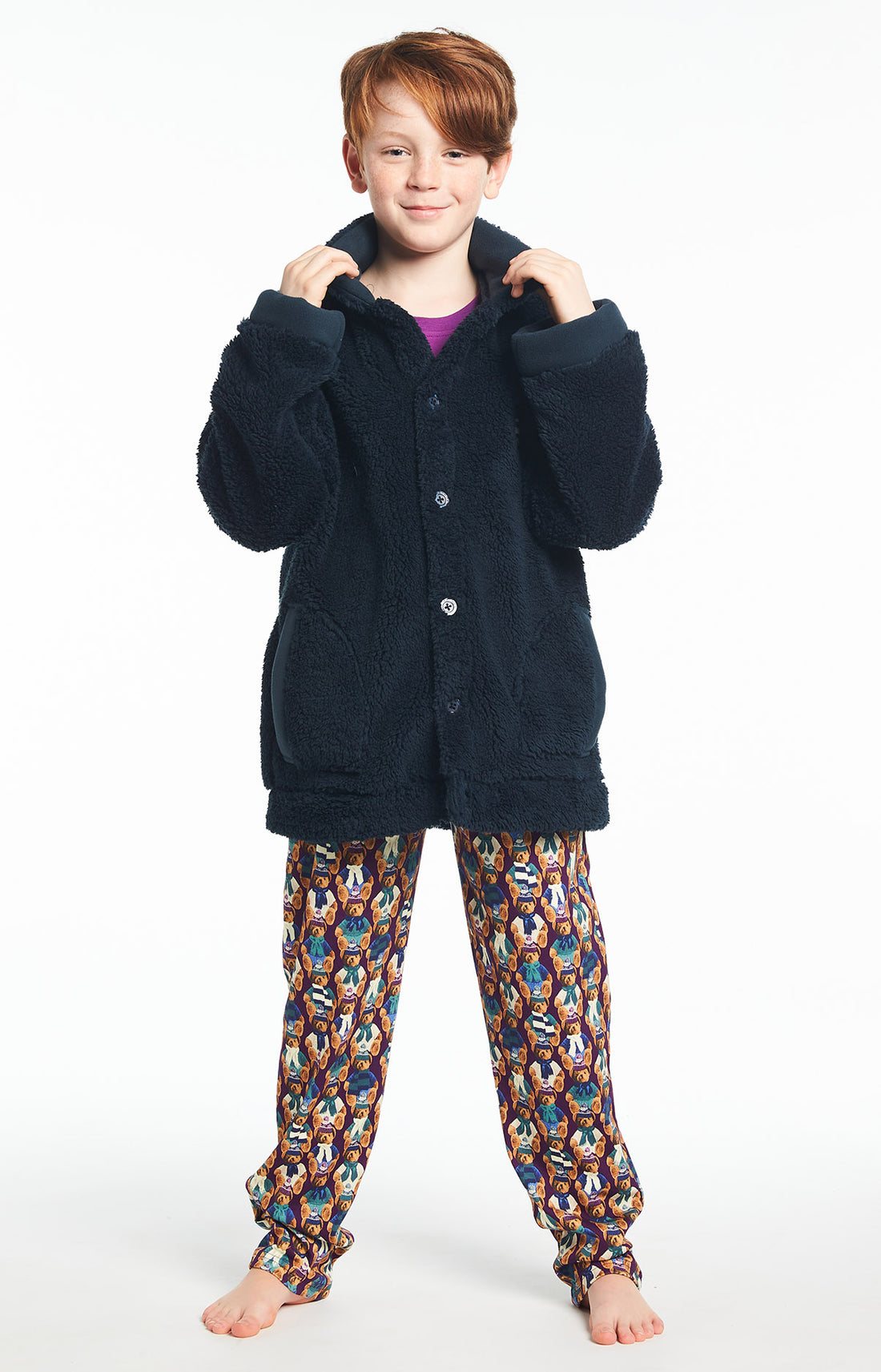 Veste Enfant Paon Nuit Marine 1