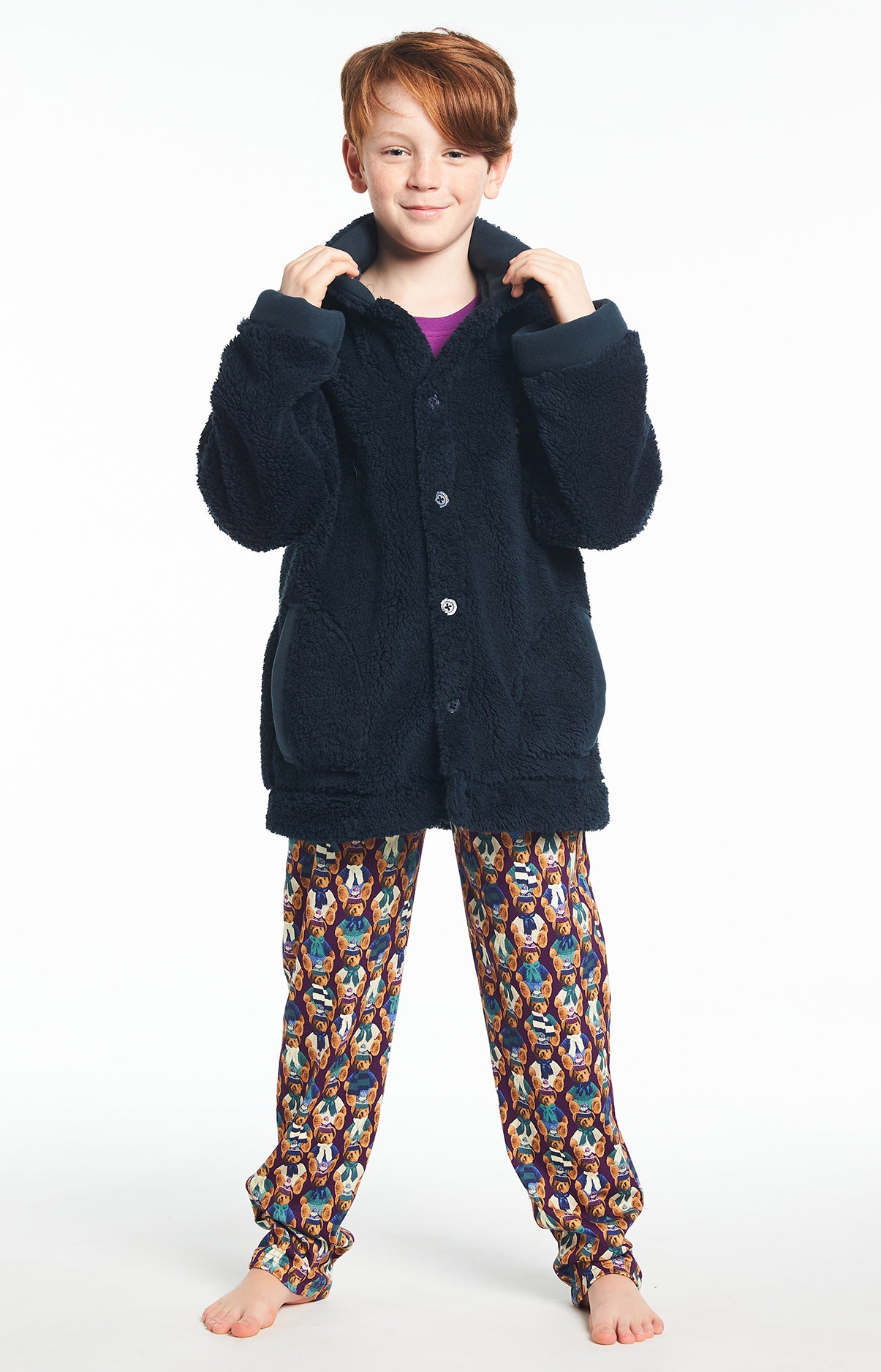 Veste Enfant Paon Nuit Marine 1
