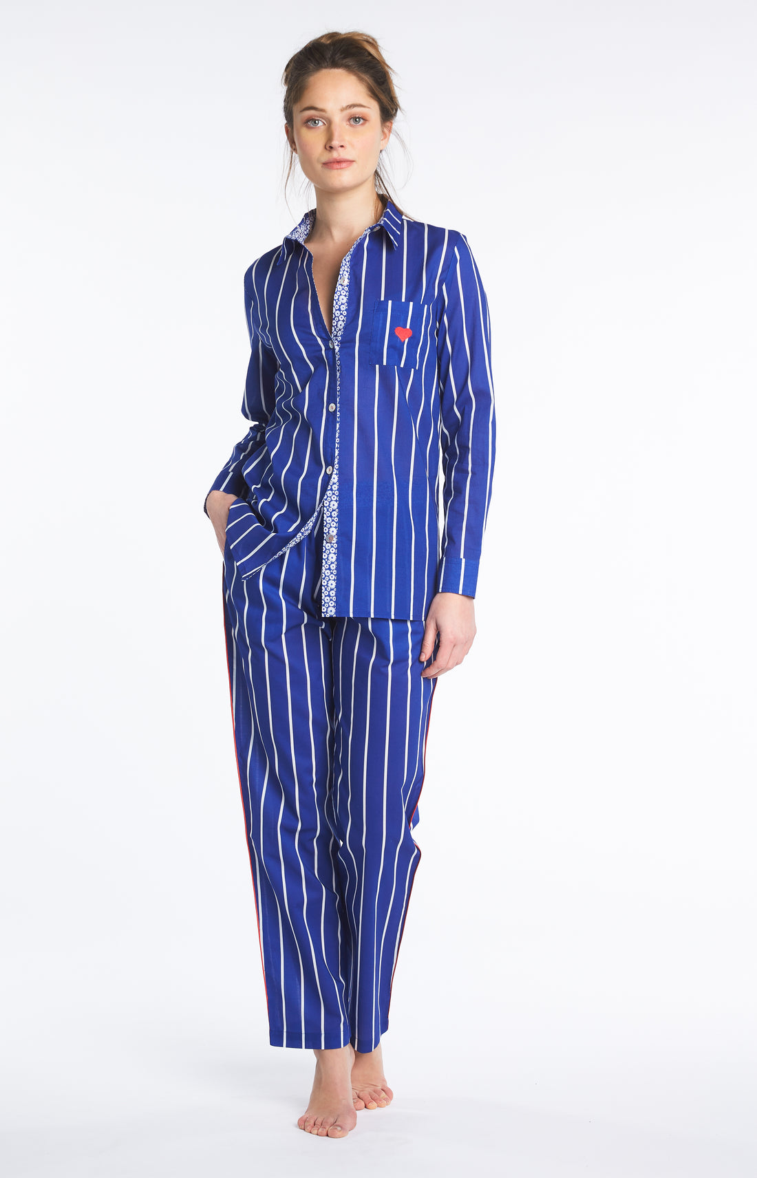 Pantalon Femme Camille Bleu 1