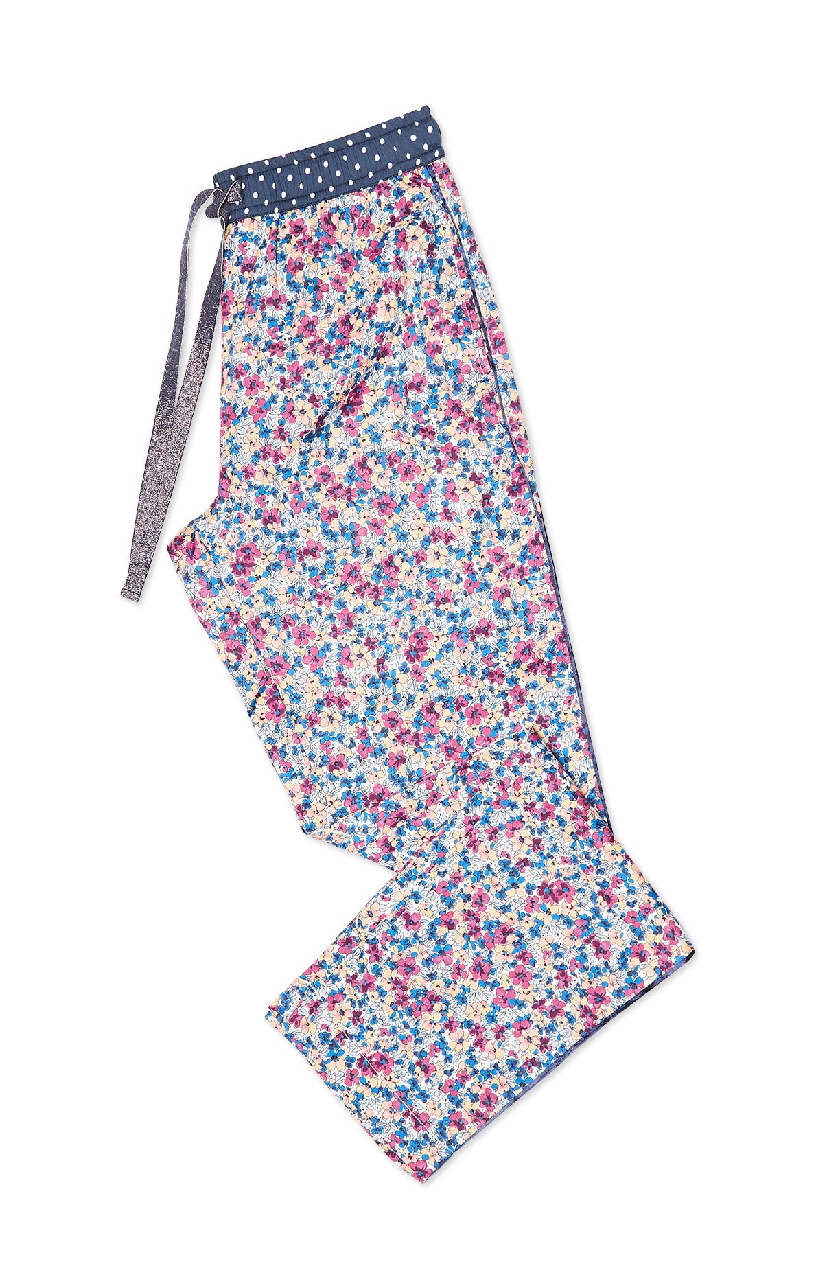 Pantalon Femme Fleur Violet et Bordeaux 3