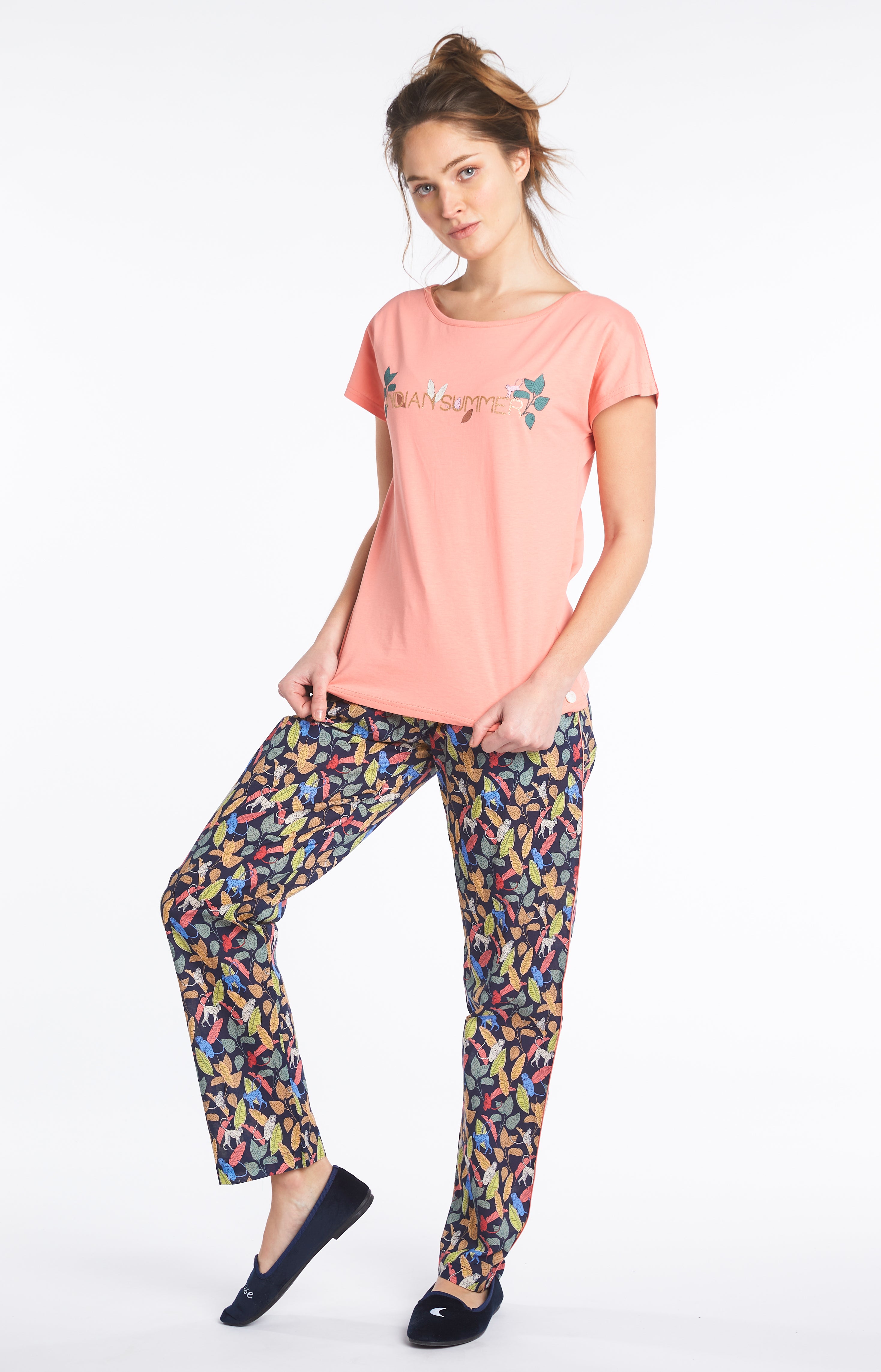 Pantalon Femme Jungle Marine 5