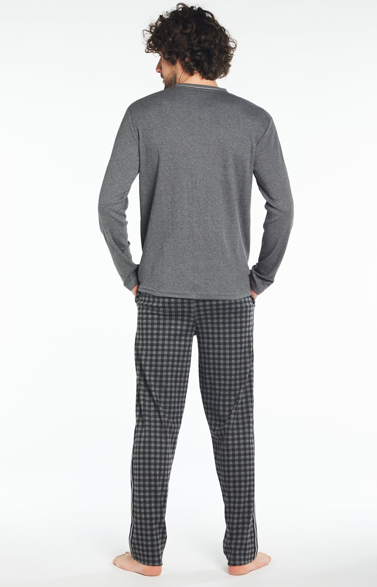 Pyjama Homme long Homme Karl Noir 5