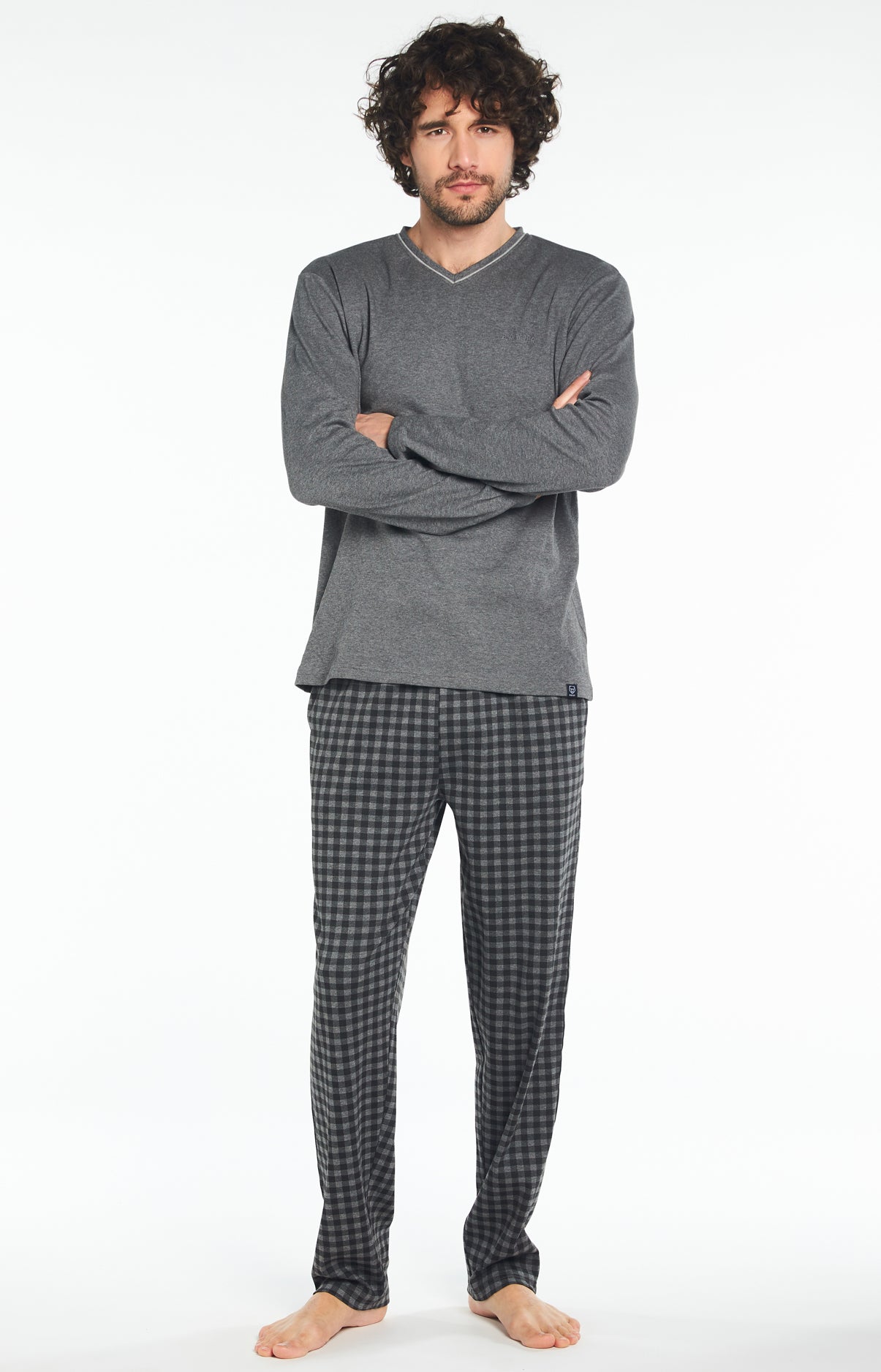 Pyjama Homme long Homme Karl Noir 4