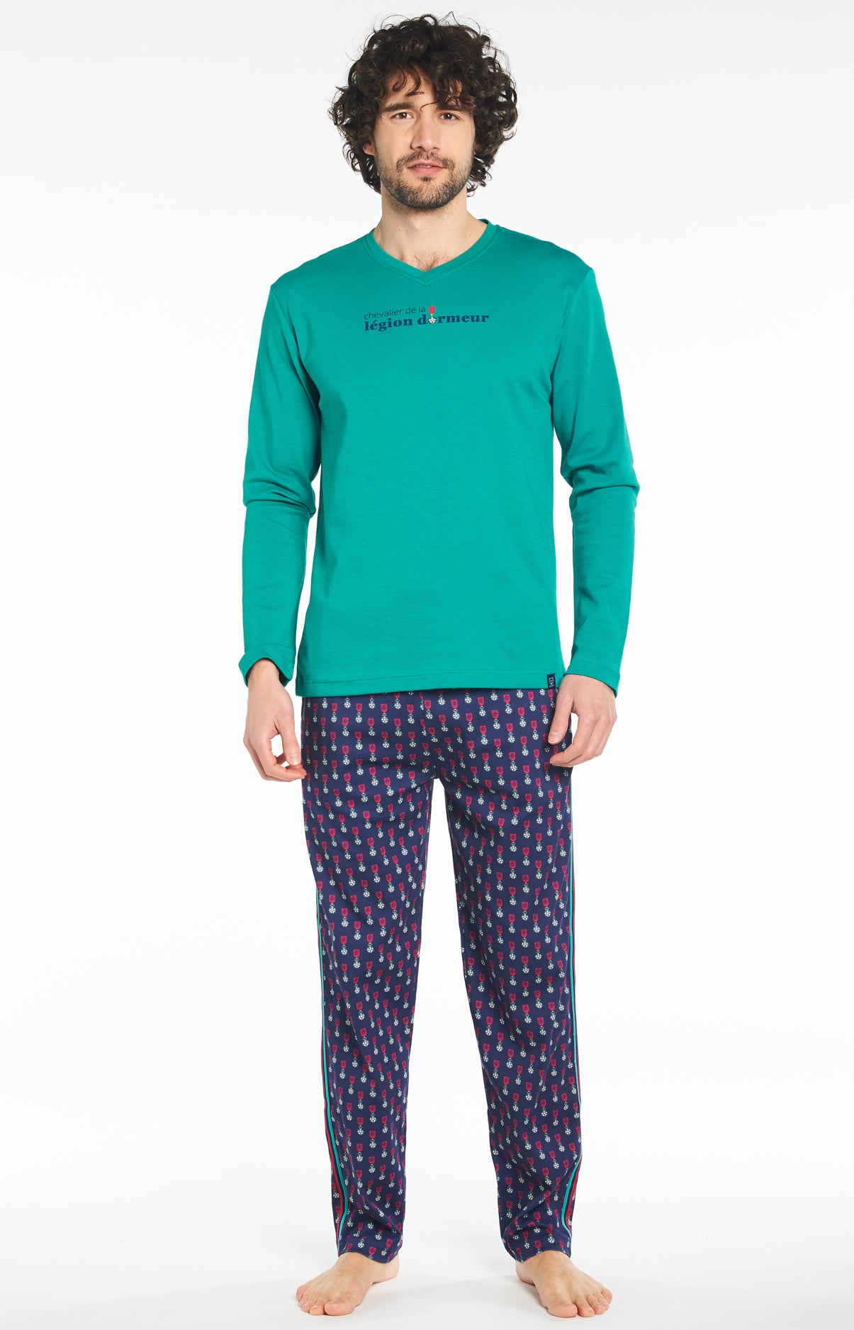 Pyjama long Homme Legion Dormeur Marine 1